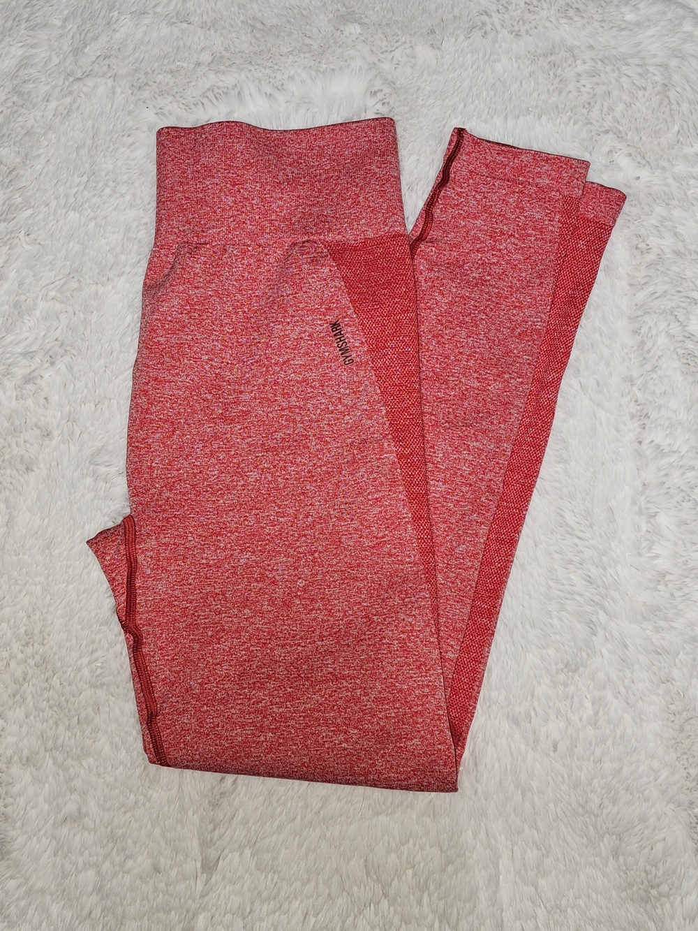 Gymshark Coral Heather High-Waist Leggings-XL